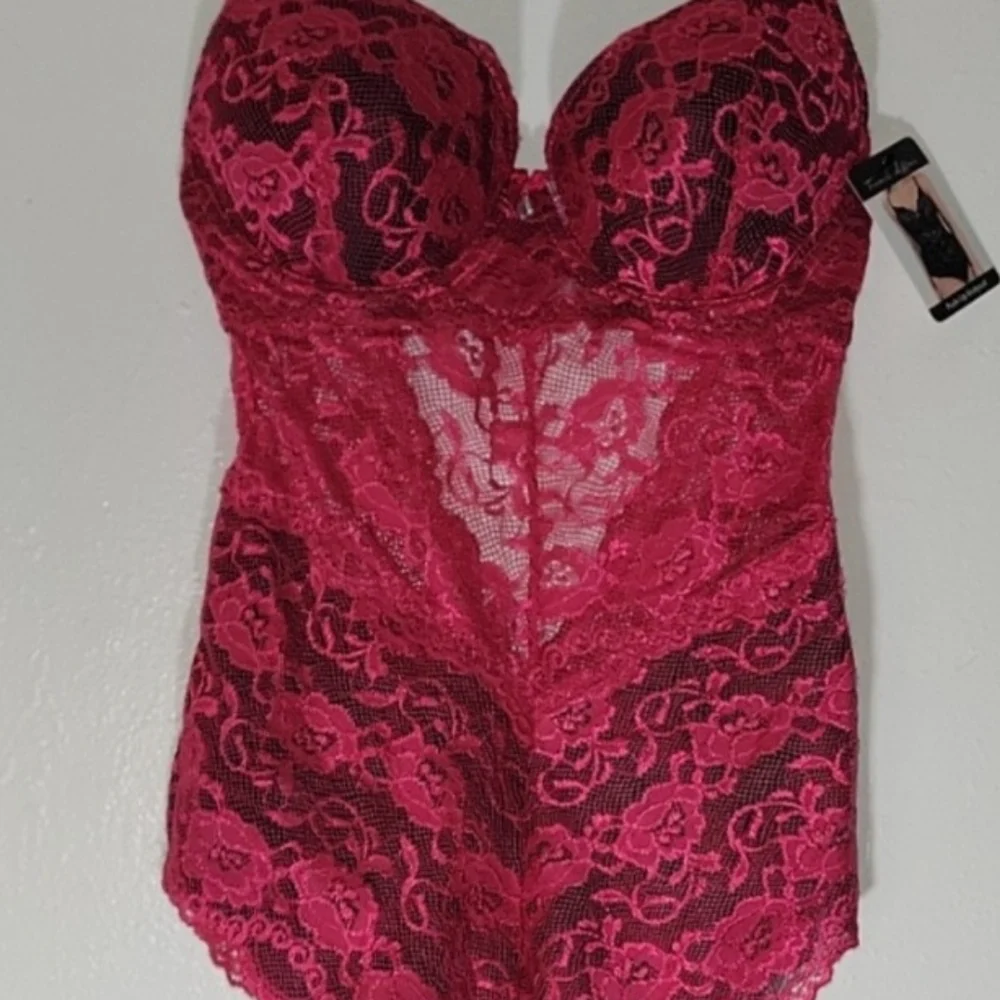 pink French Affair pushup body suit - Picture 1 of 2